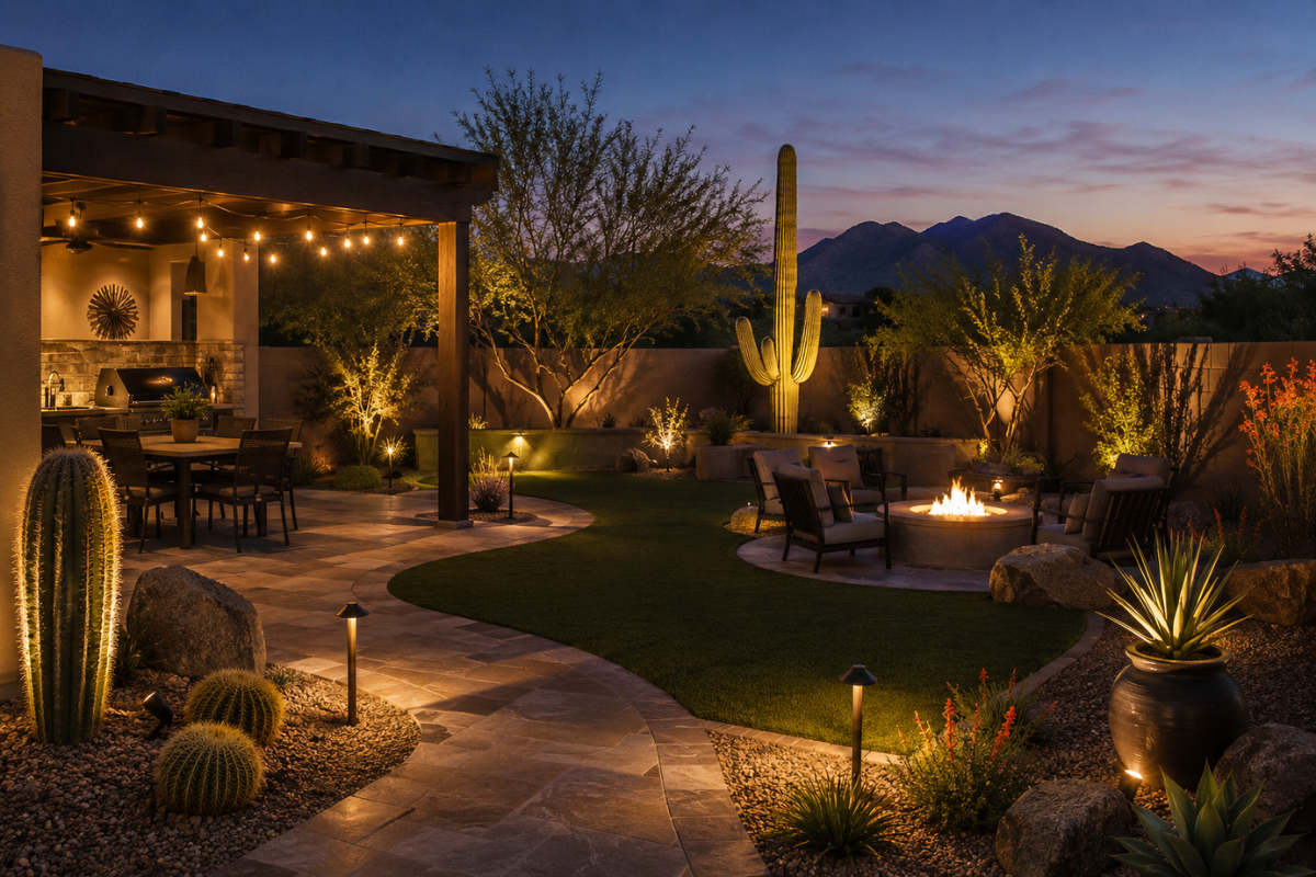 backyard lighting
